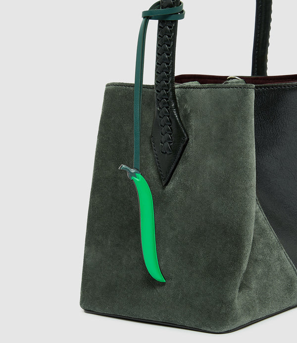 Métier x Gohar World Bean Charm Smooth Calfskin Green