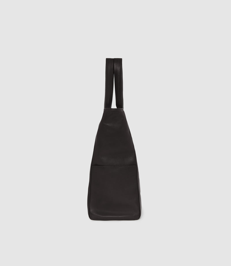 Passerby North-South Supple Calfskin Black