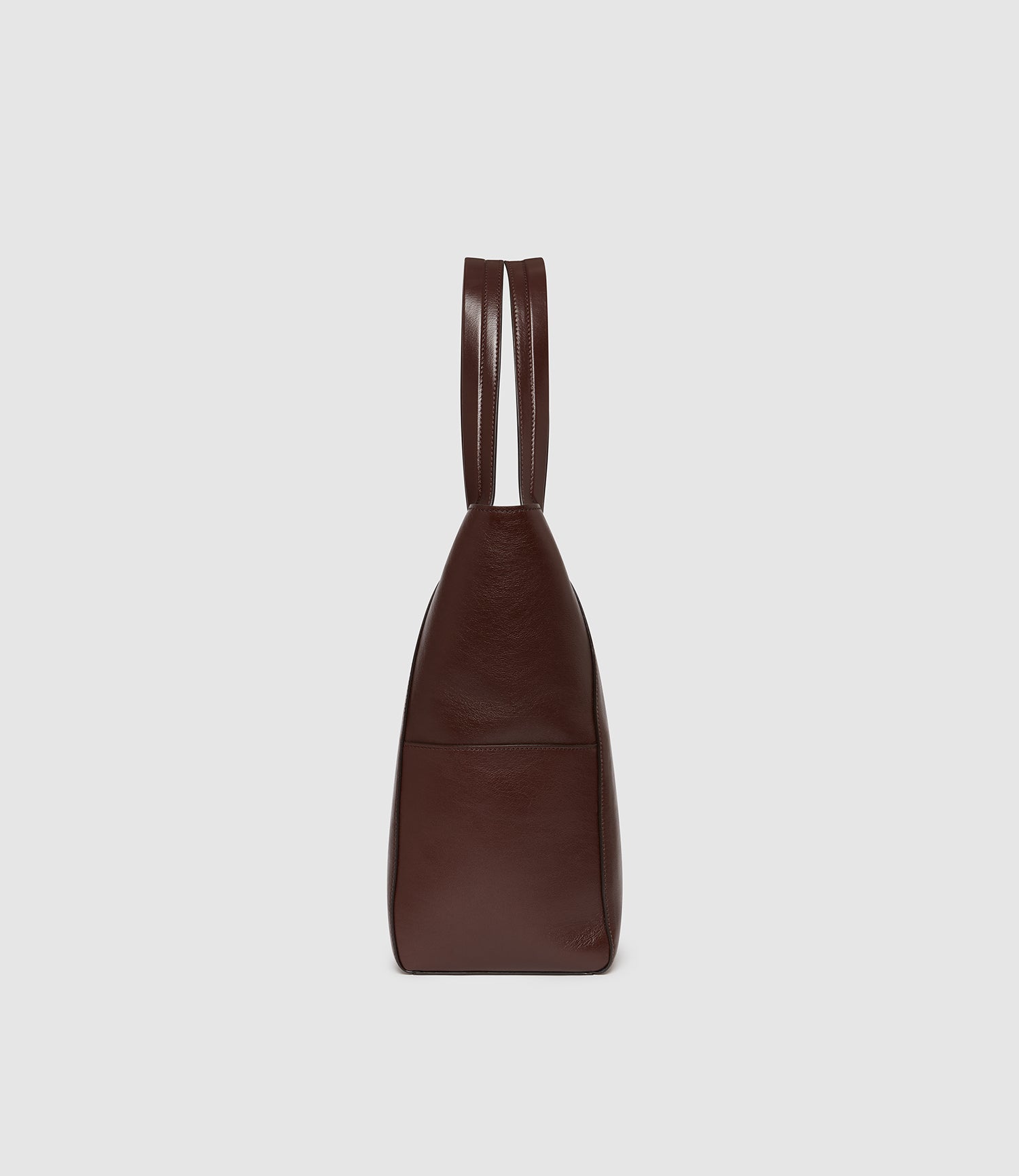 Men's Passerby North-South Tote Bag Elvis Leather Walnut Brown