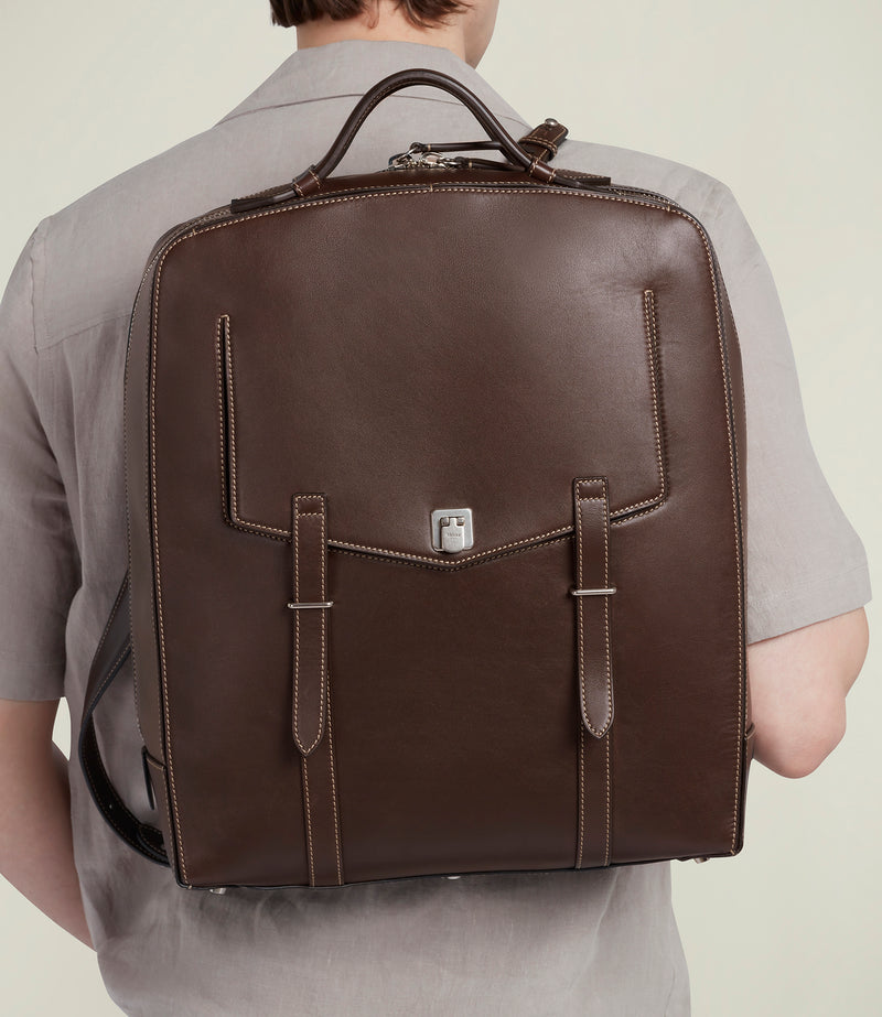 Rider Backpack Rodeo Calfskin Maduro Brown