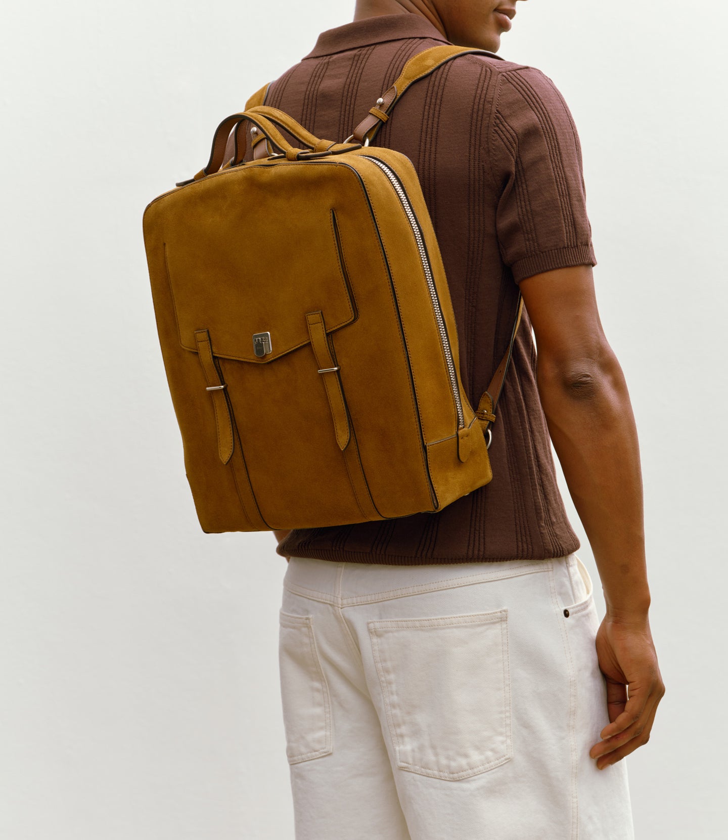 Métier Men's Backpack Tan Suede – Métier US