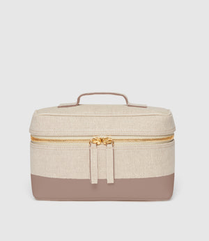 Westman Atelier By Métier Makeup Train Case Natural Linen with Desert