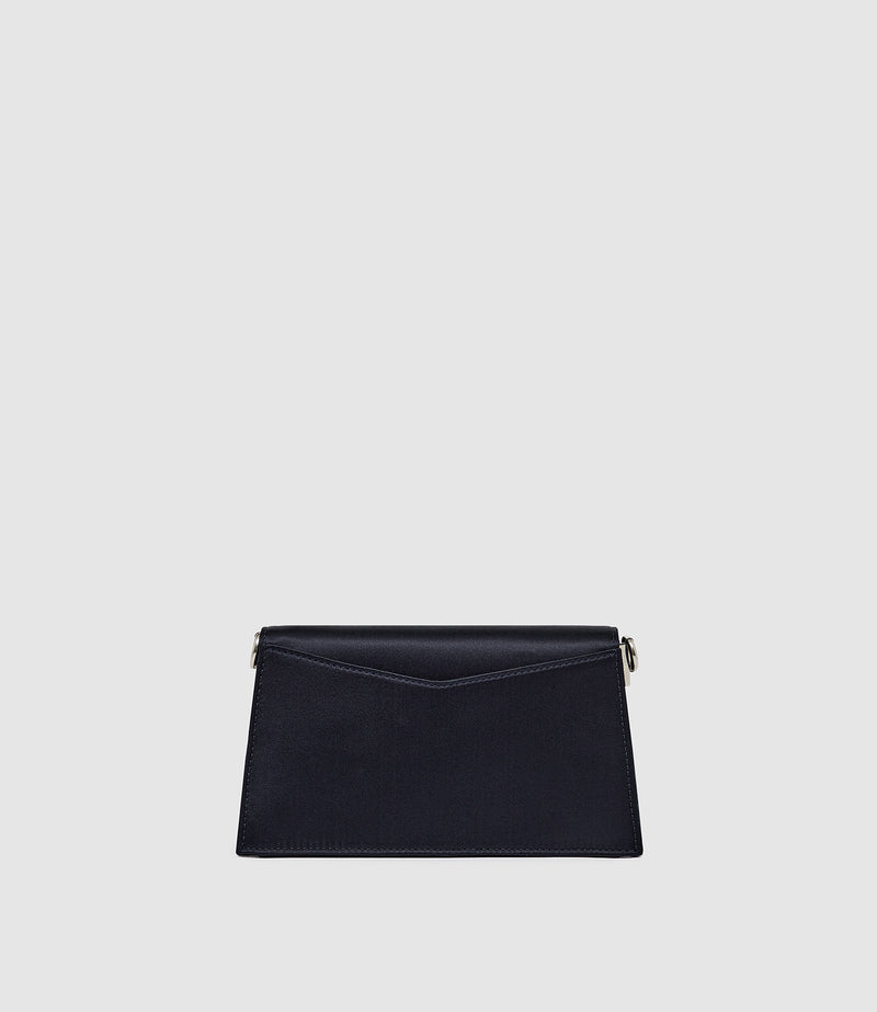 Roma Mini Clutch Silk Satin Navy