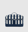 Westman Atelier By Métier Oversized Makeup Train Case Jacquard Navy Stripe
