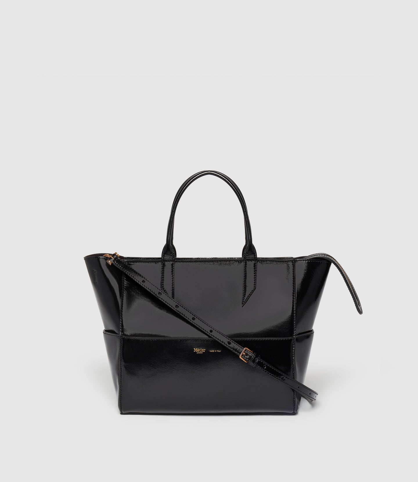 Incognito Crossbody Glossy Calfskin Black