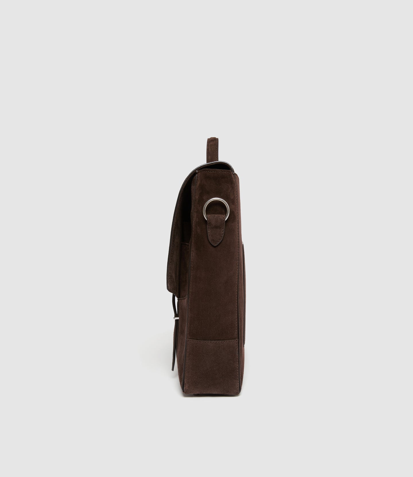 Rider Briefcase Suede Chocolate