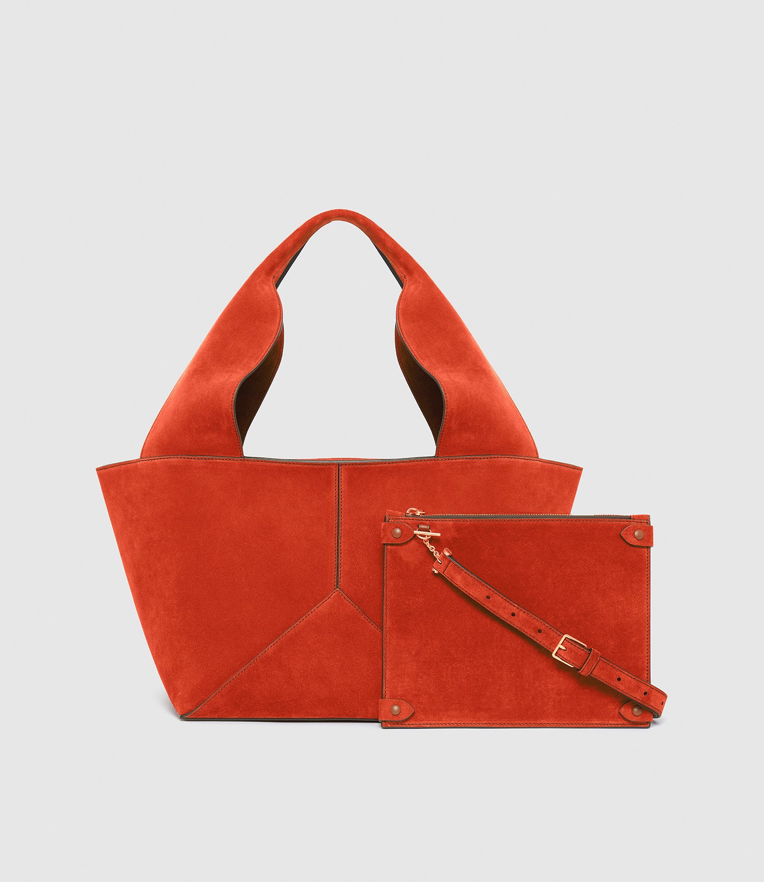Market Bag Suede Oaxaca Red | Métier US