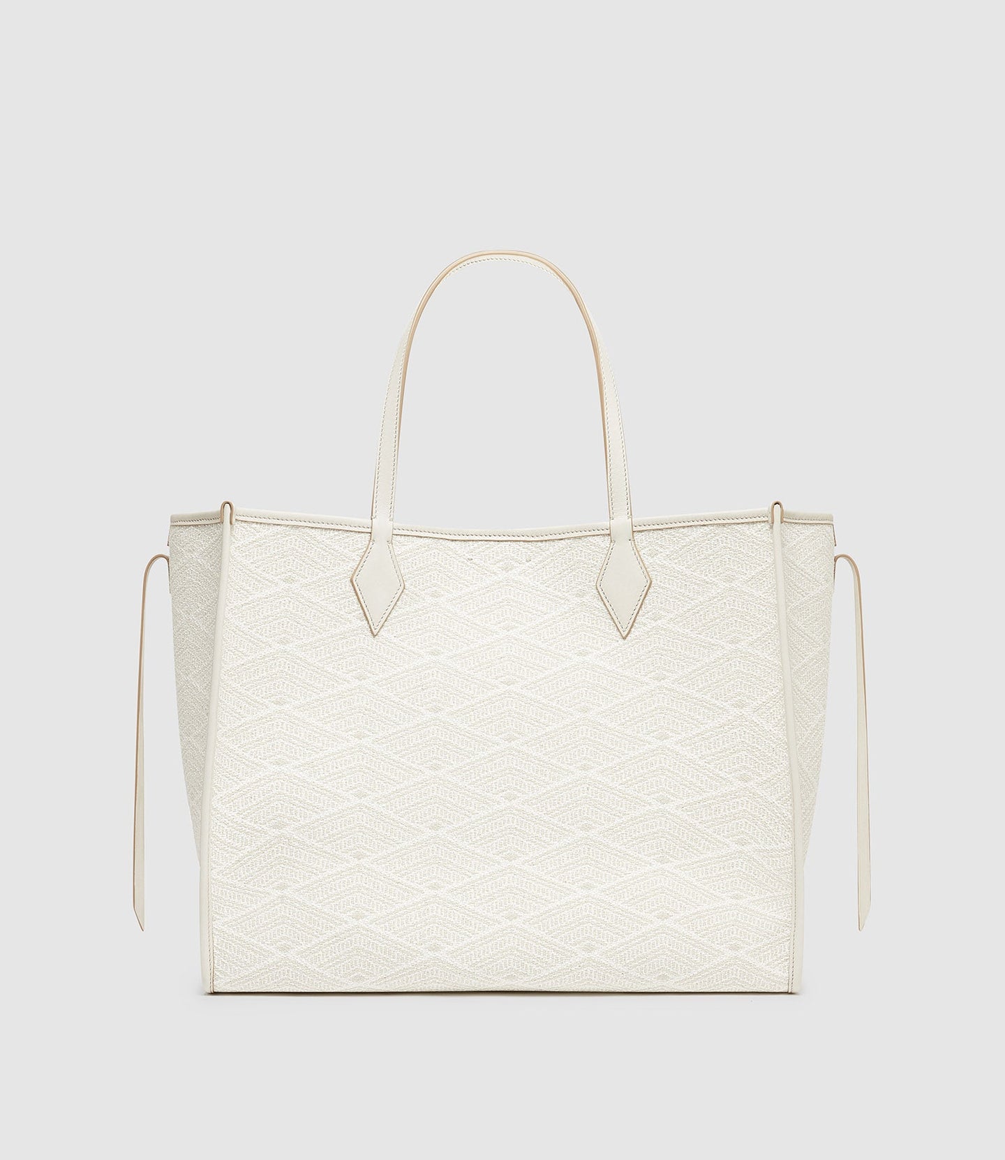 Chameleon 41 Oversized Diamond Jacquard Grey with Bianco