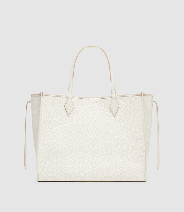 Chameleon 41 Oversized Diamond Jacquard Grey with Bianco