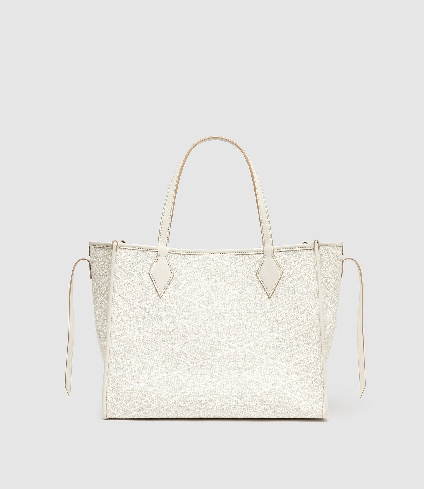Chameleon 34 Oversized Diamond Jacquard Grey with Bianco