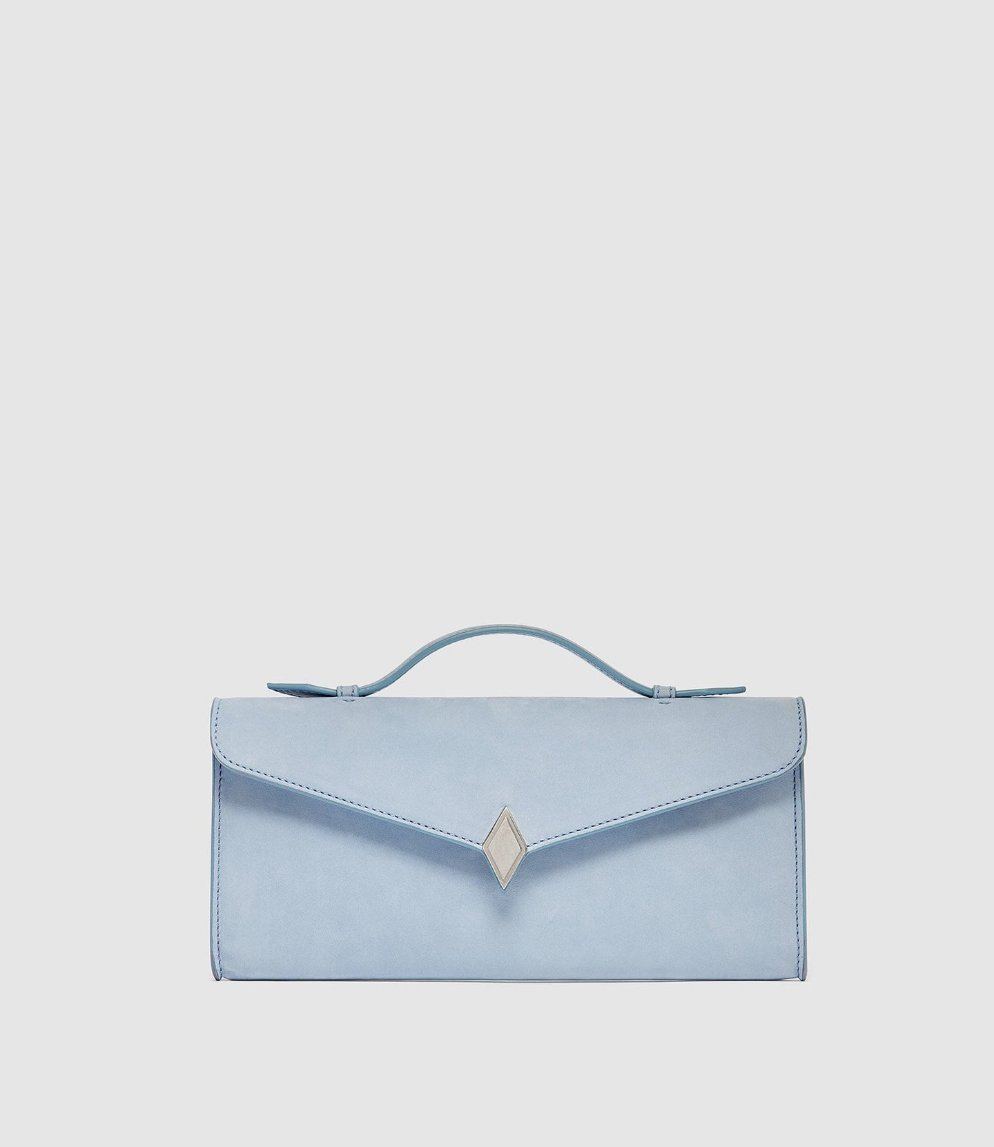 Edge Clutch Suede Hydra