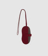 Glasses Case With Strap Soft Grain Rosso