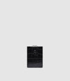 Small Wallet Embossed Croc Black