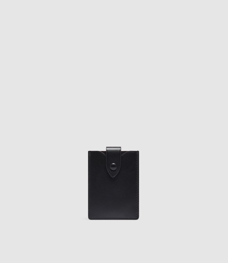 Small Wallet Silky Calfskin Black