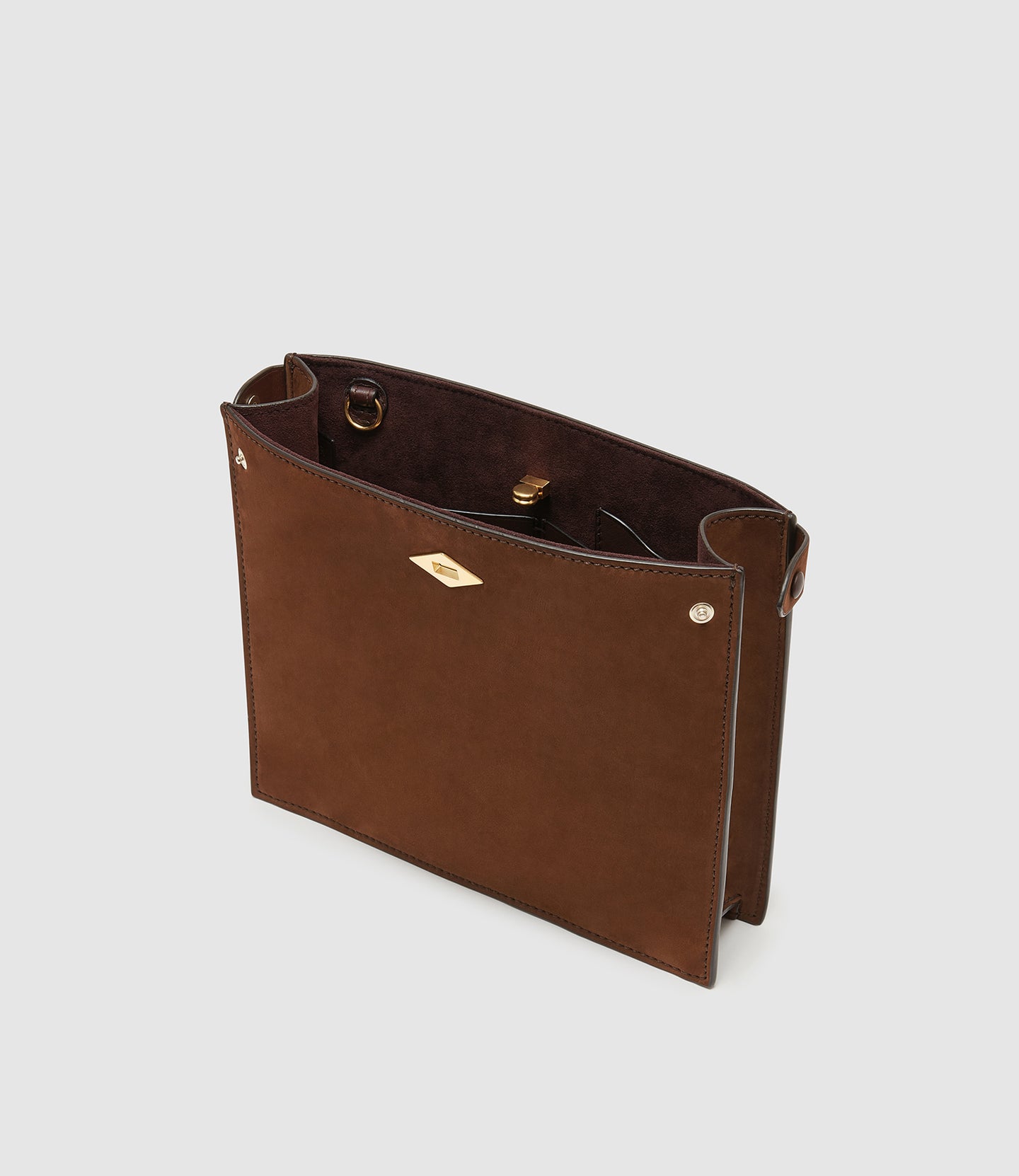 Stowaway Crossbody Nubuck Chestnut