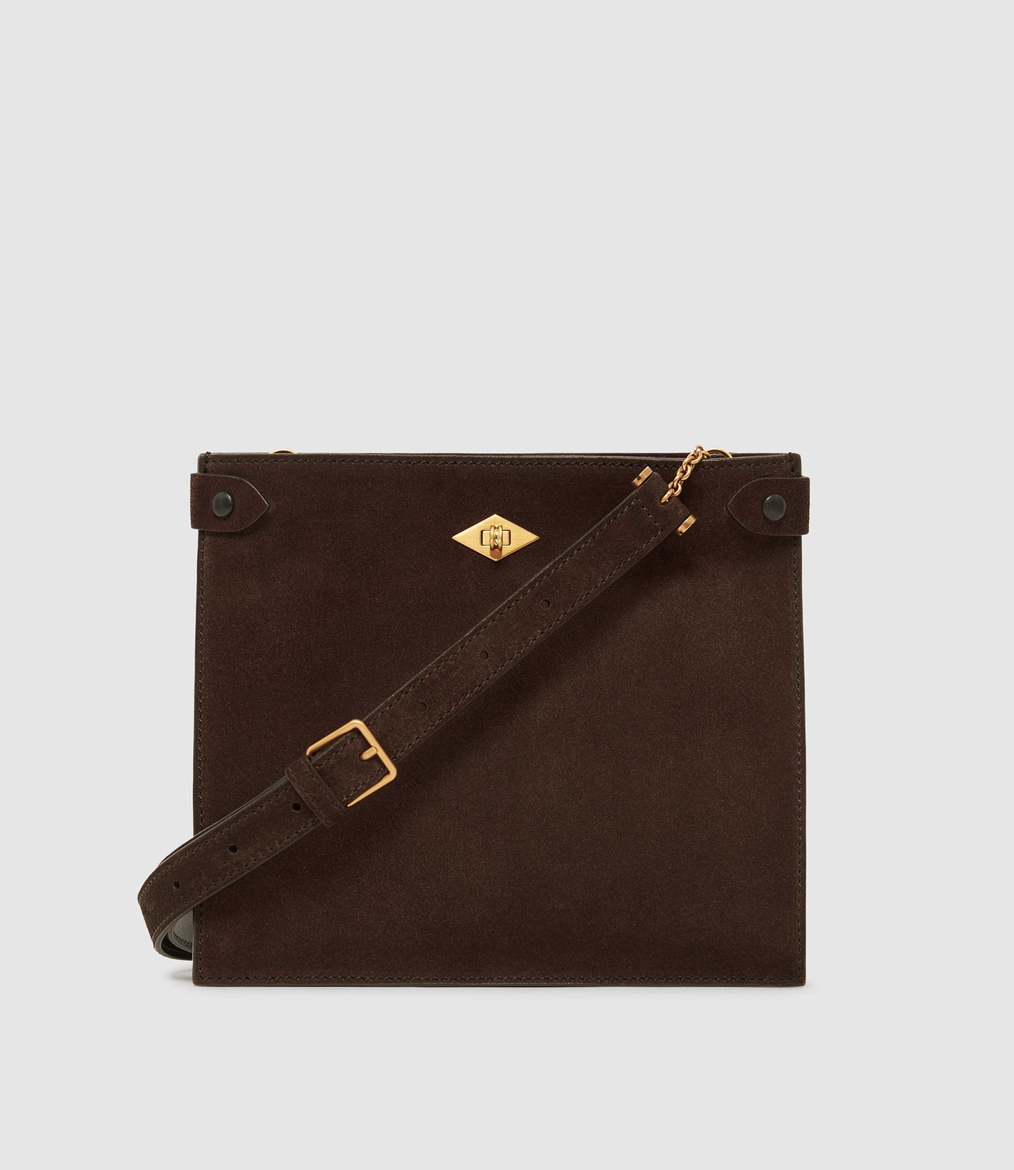 Stowaway Crossbody Elvis Cacao with Suede Chocolate