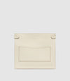 Stowaway Crossbody Smooth Calfskin White Sand with Silver Hardware