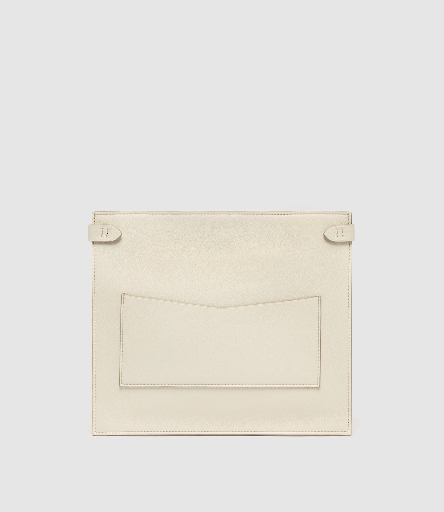 Stowaway Crossbody Smooth Calfskin White Sand with Silver Hardware
