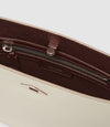 Stowaway Crossbody Smooth Calfskin White Sand with Silver Hardware