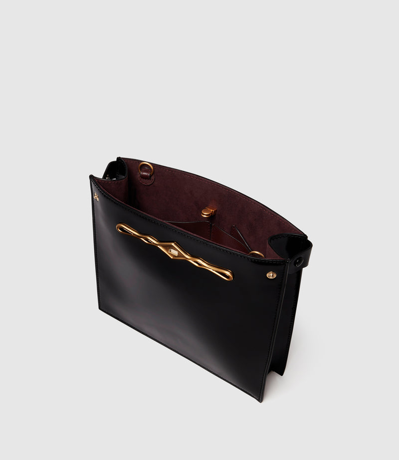 Fernando Jorge | Métier Stowaway Glossy Calfskin Black