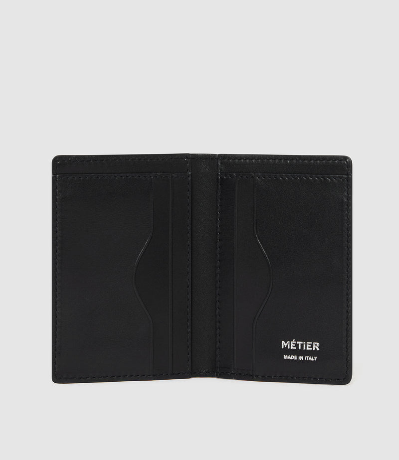 Bifold Cardholder Atelier Calfskin Black