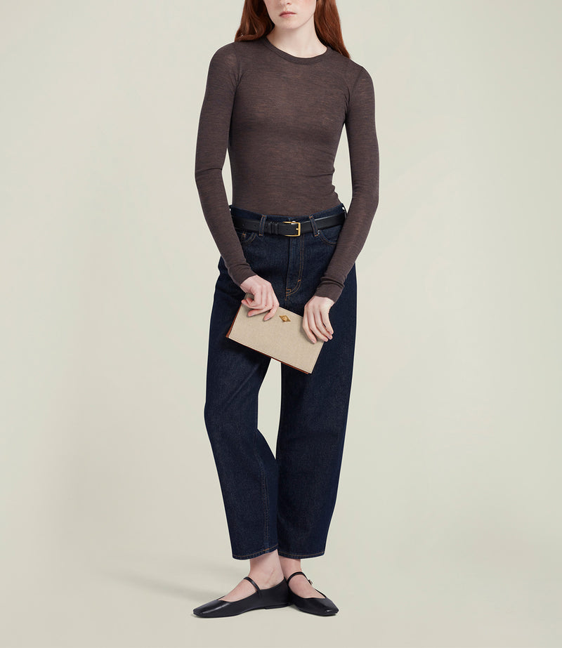 Ease 20 Natural Linen with Cognac
