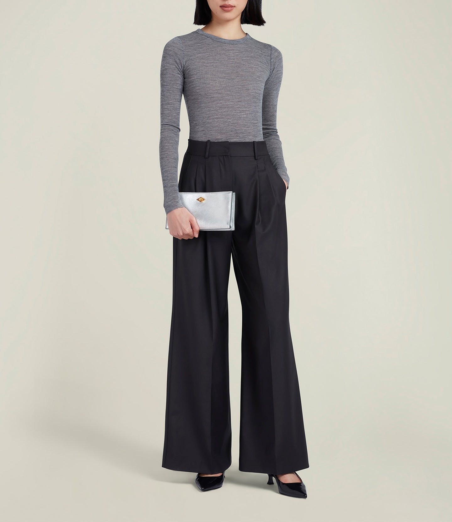 ISSIMO | Métier Ease Metallic Calfskin Silver