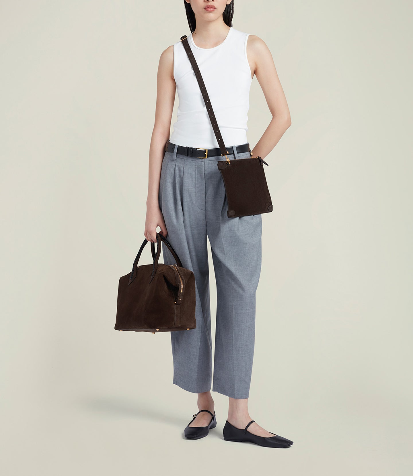 Vérité City Suede Chocolate and Elvis Black