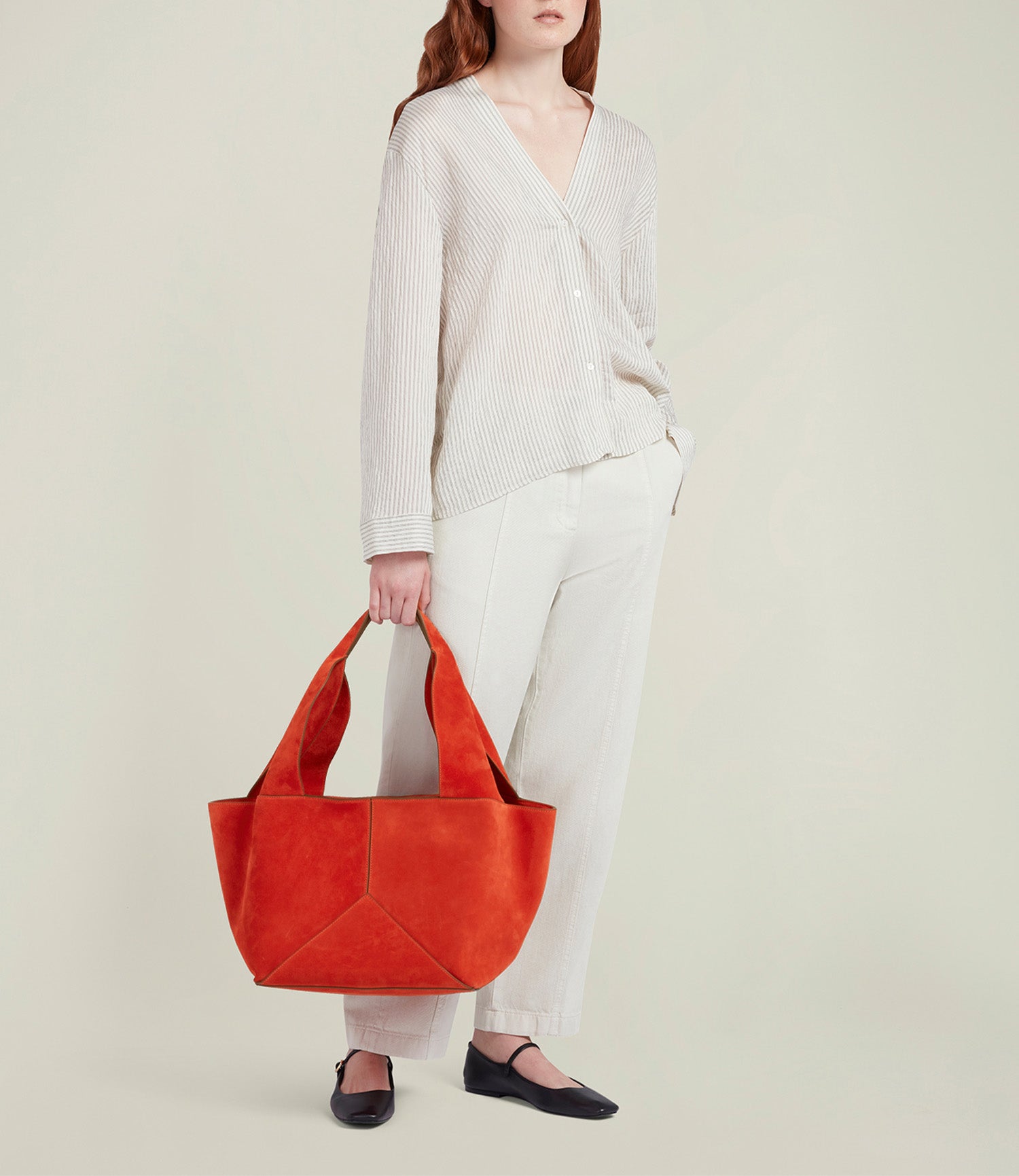 Market Bag Suede Oaxaca Red | Métier US