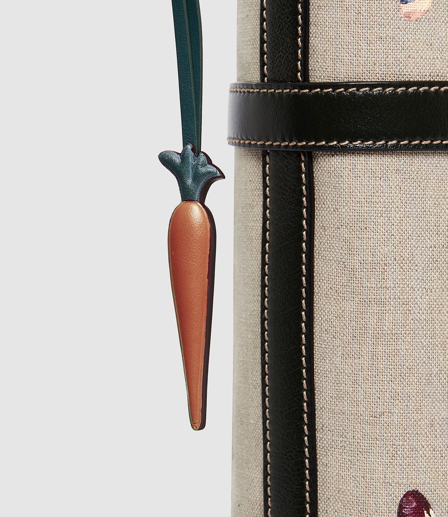 Métier x Gohar World Carrot Charm Smooth Calfskin Orange with Dark Green