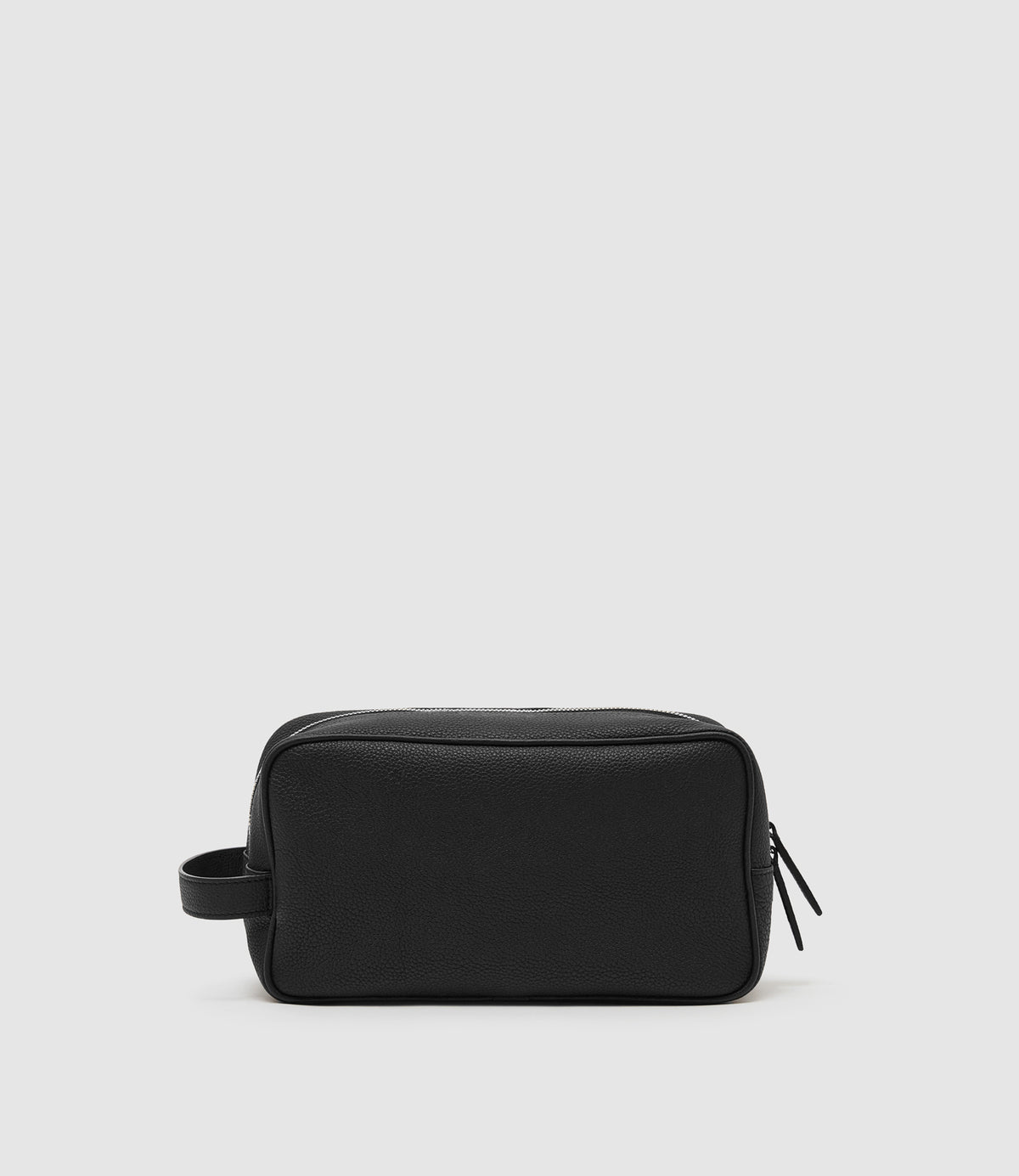 Wash Bag Pebble Grain Black
