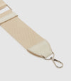 Webbing Strap Bianco With Silver Hardware