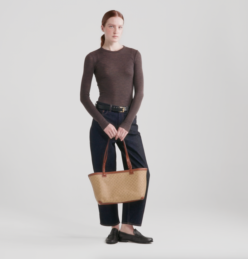 Cala 32 Woven Fabric Sahara with Buffalo Cognac – Métier US