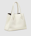 Vérité Collapsible Cabas Smooth Calfskin White Sand