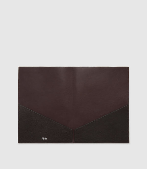 A4 Leather Folder Buffalo Cacao