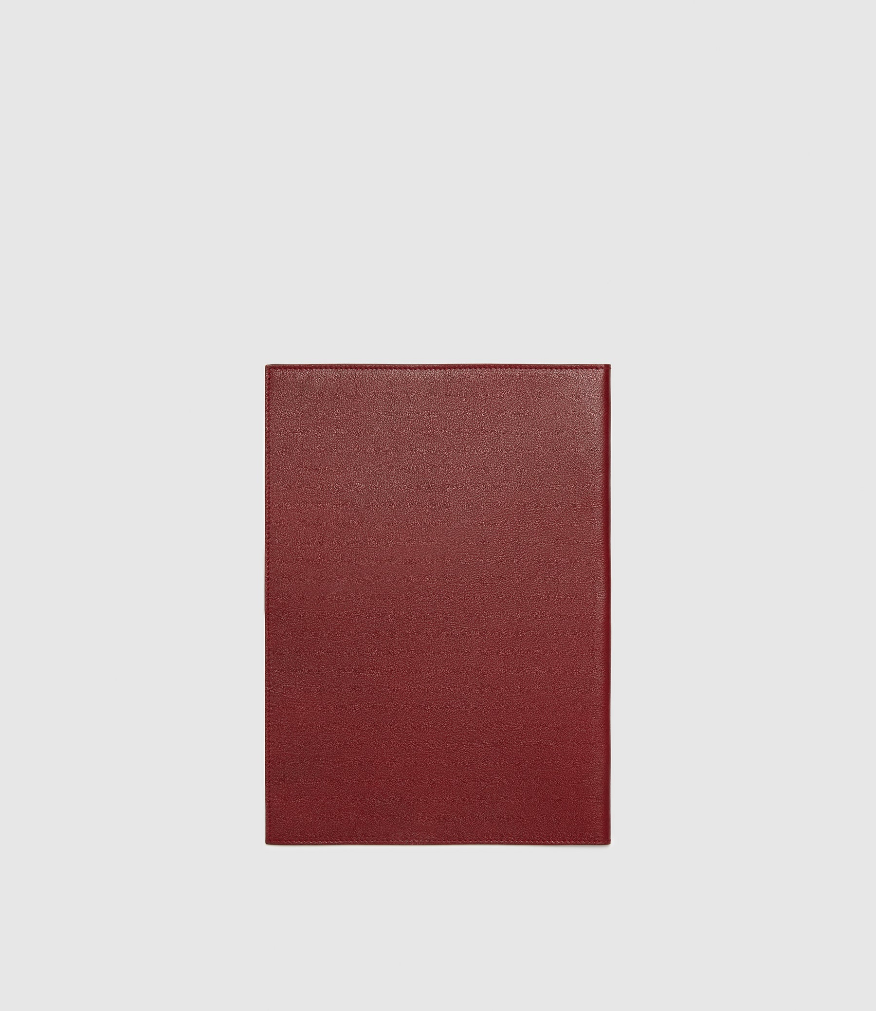 Métier Folder Handmade Italian Buffalo Leather Dark Cherry Red Burgundy ...