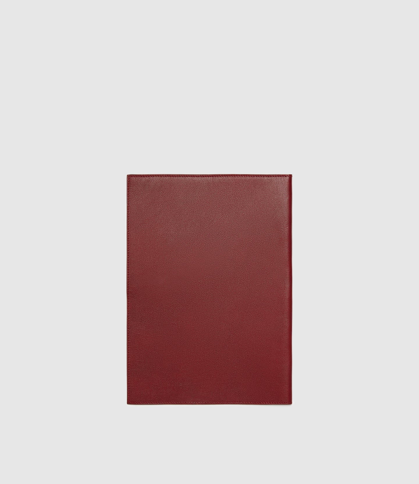 A4 Leather Folder Buffalo Dark Cherry