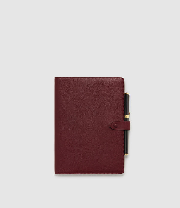 M√©tier x G.F Smith A5 Notebook Cover Buffalo Dark Cherry