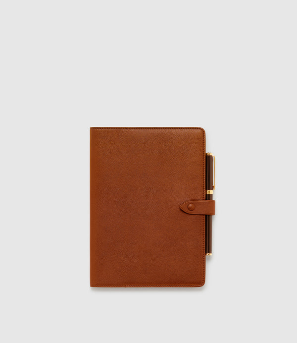 A5 Notebook Cover Buffalo Cognac