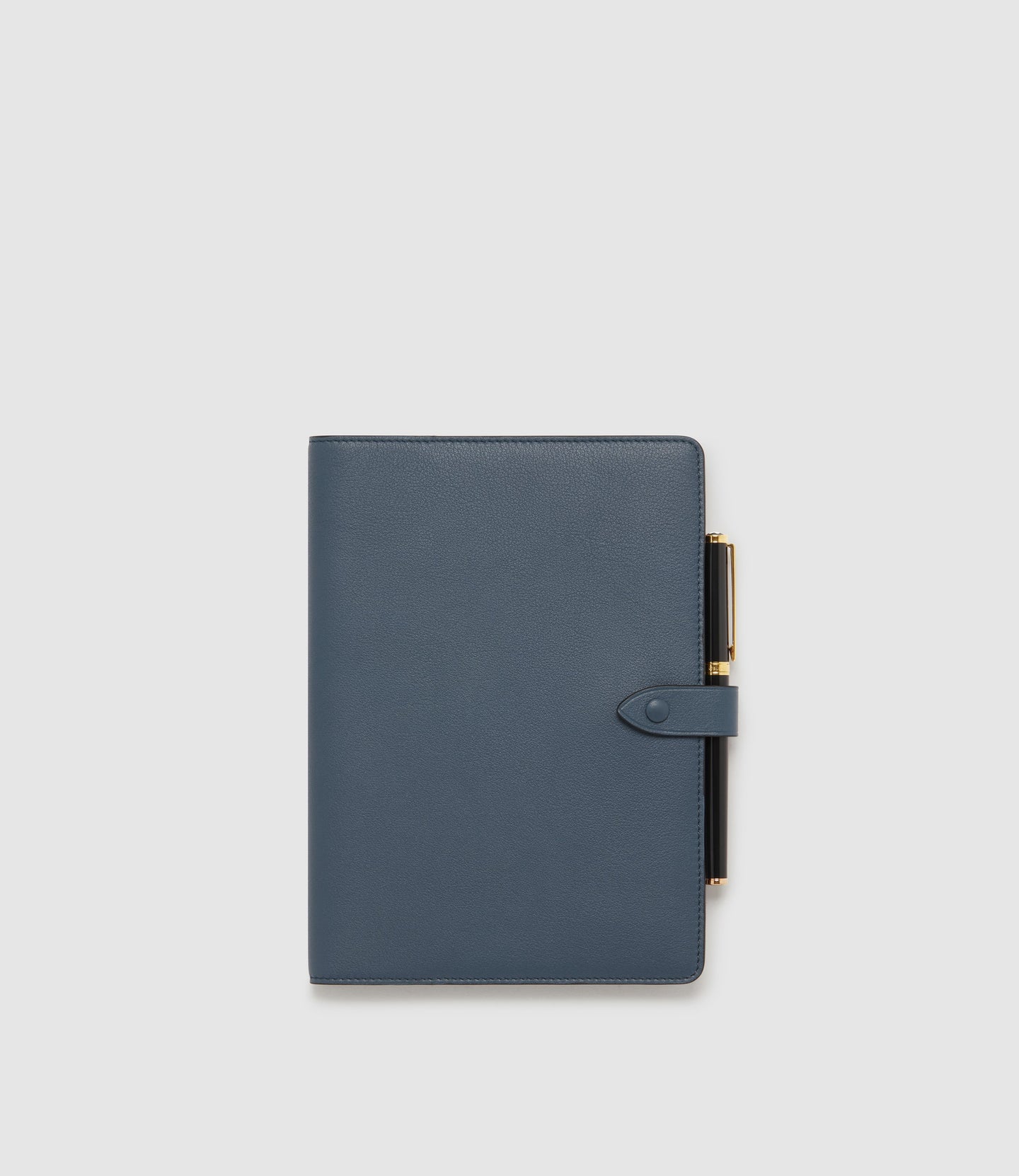 A5 Notebook Cover Smooth Calfskin Storm