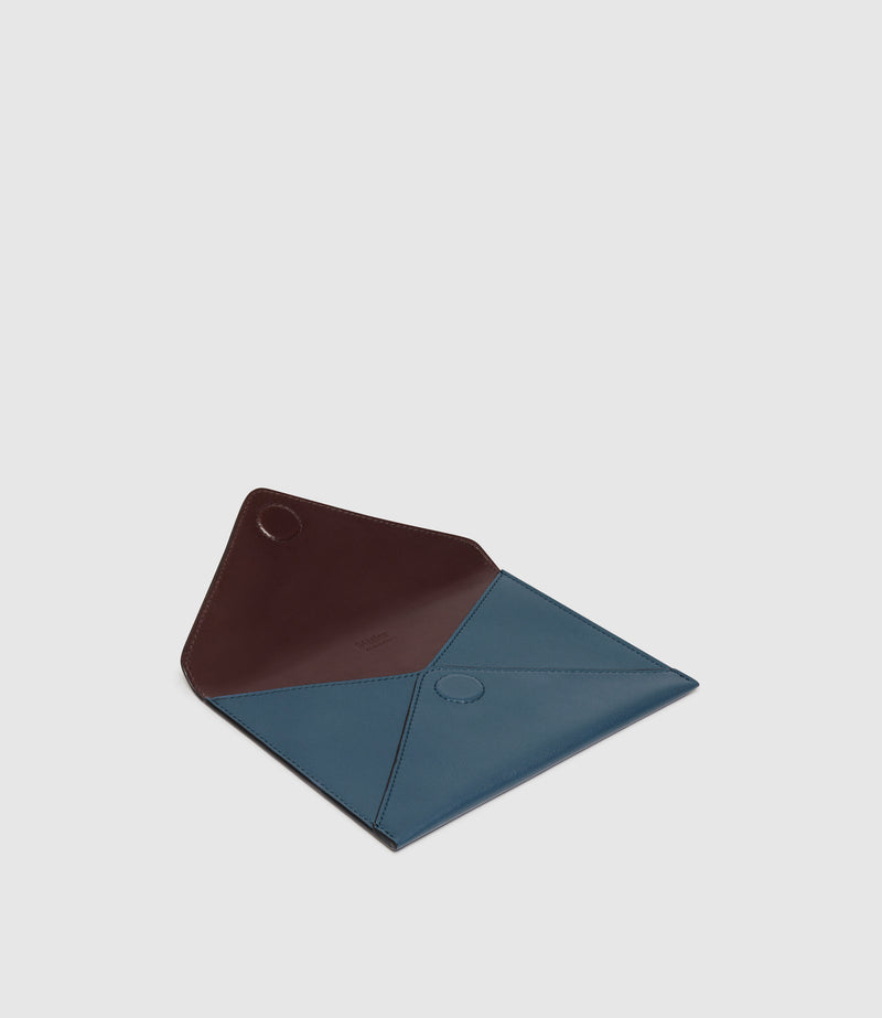 A6 Envelope Smooth Calfskin Storm