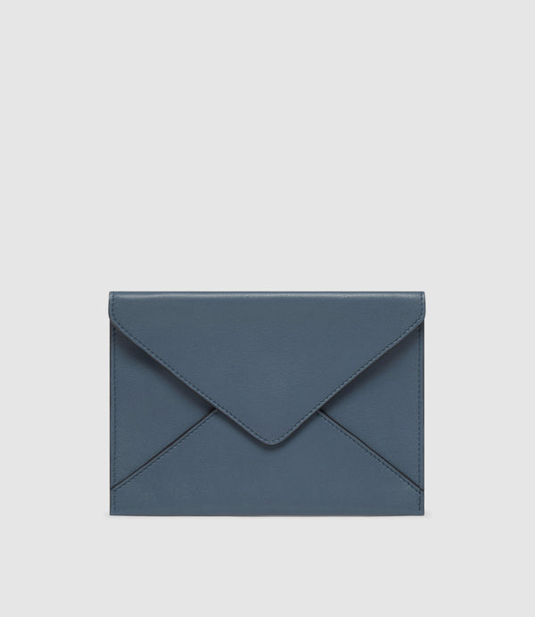 A6 Envelope Smooth Calfskin Storm
