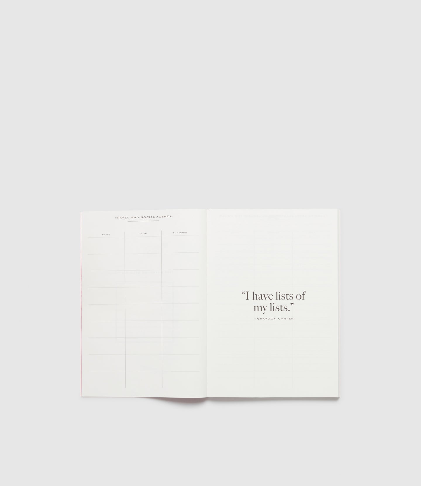 Air Mail x Métier A5 Notebook Air Mail Paper Red