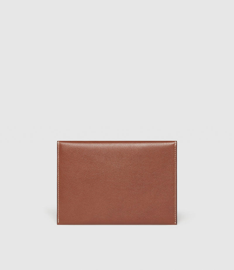 Air Mail x Métier A6 Leather Envelope Buffalo Cognac