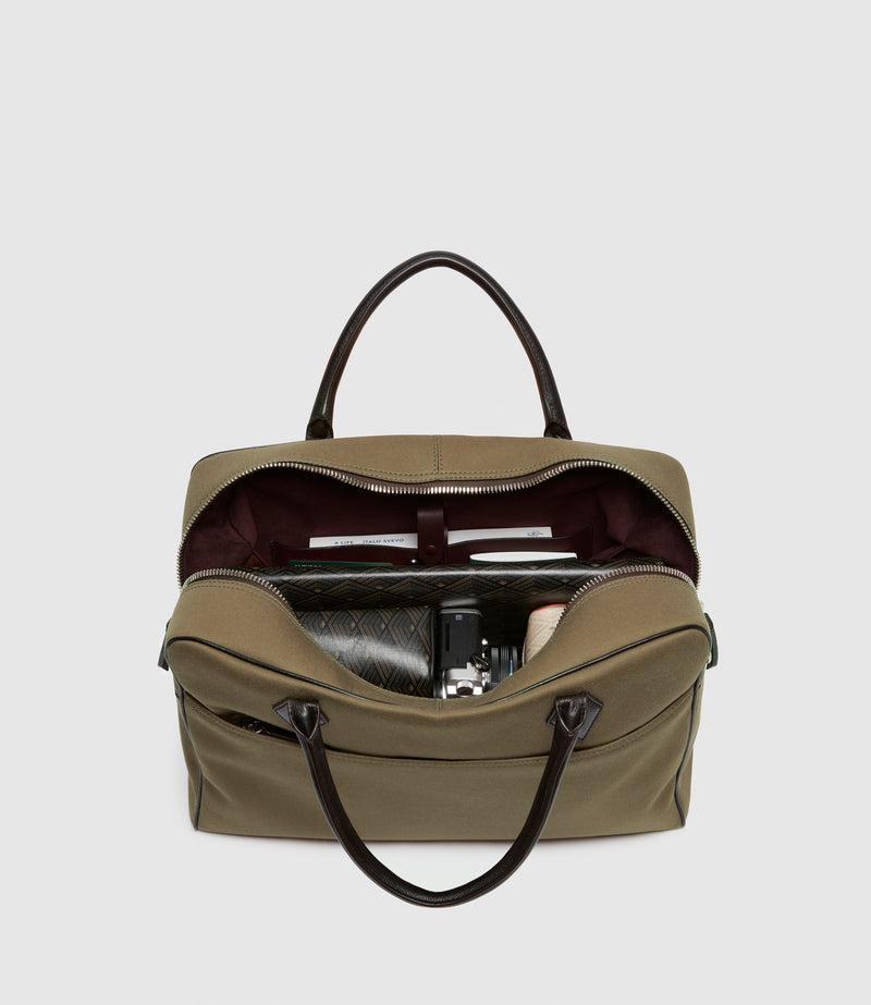 Closer All Day Briefcase Military Twill Khaki