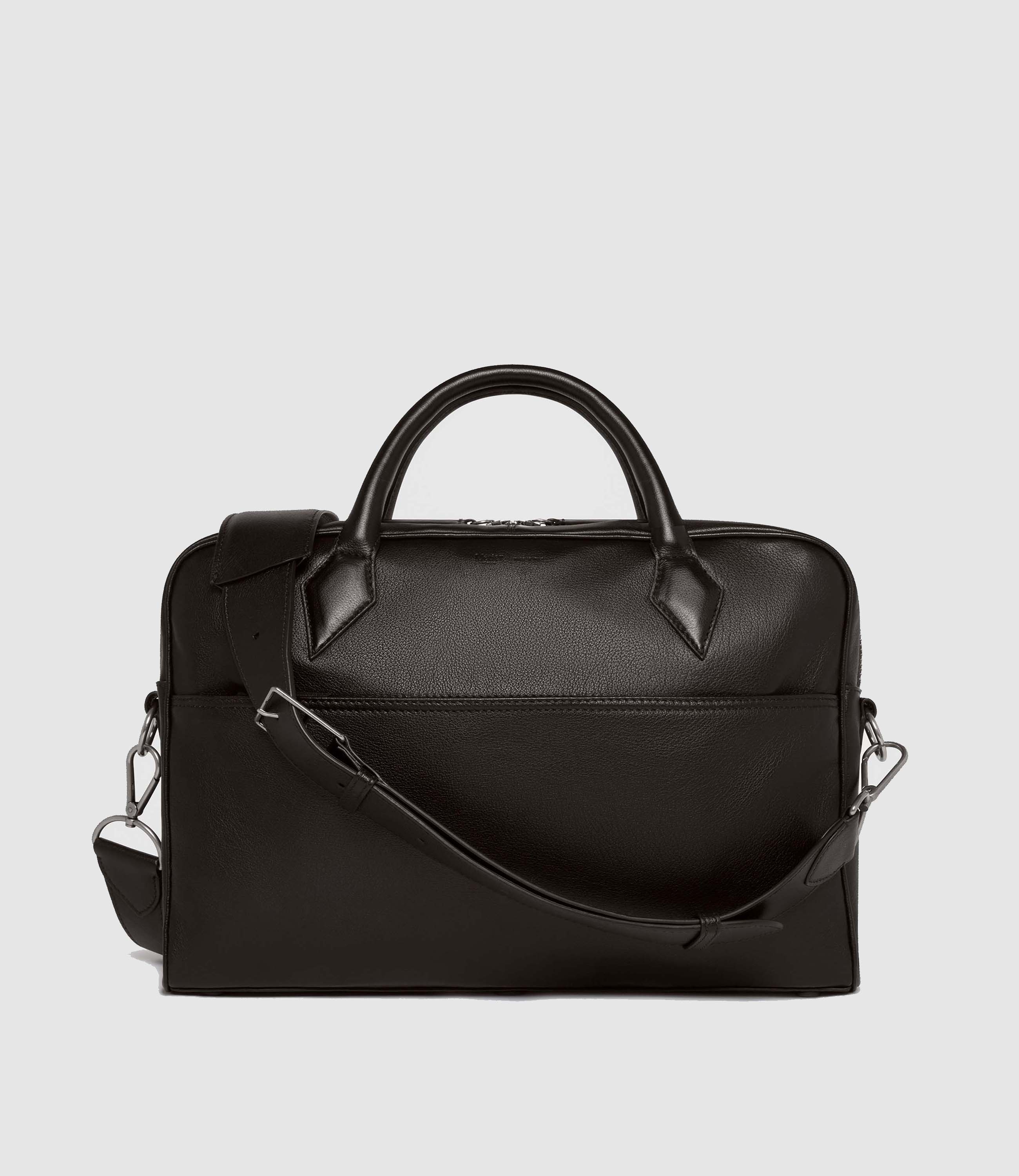 Closer Slim Buffalo Leather Briefcase Cacao Dark Brown | Métier US