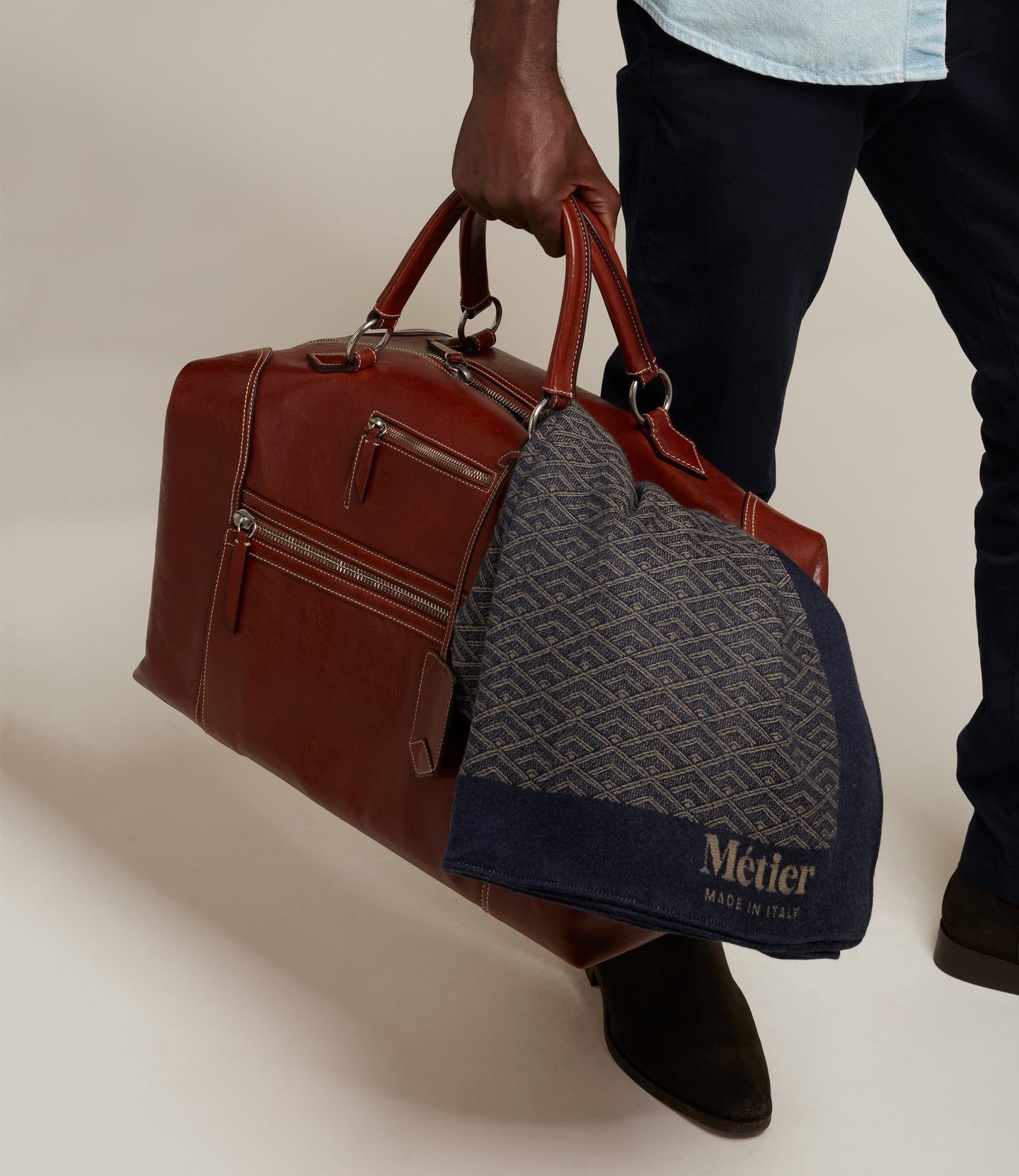 Vagabond Duffle 70s Calfskin Tobacco