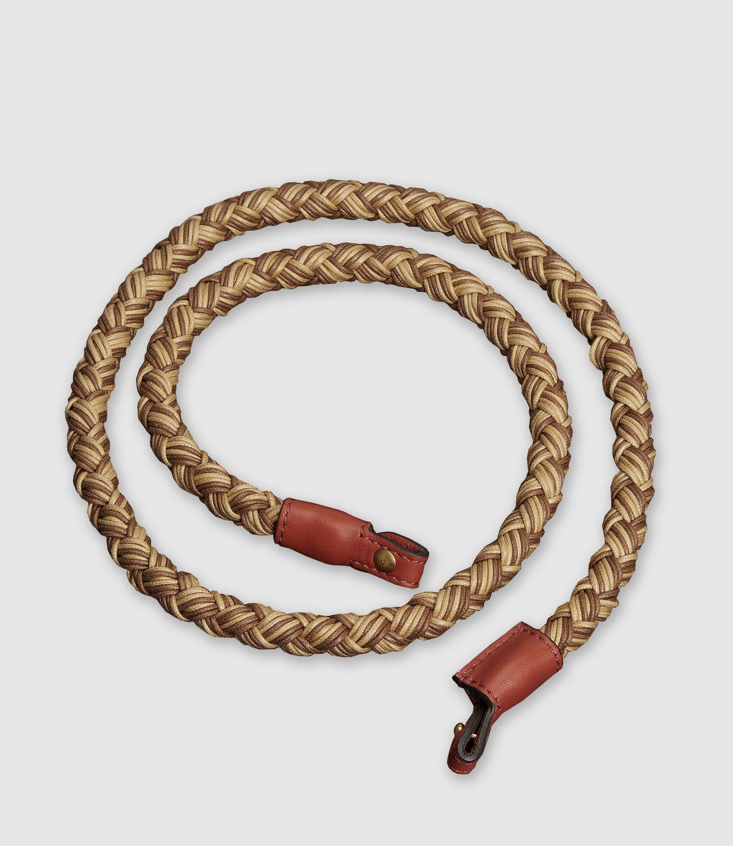 Detachable Corded Strap Sand and Brown