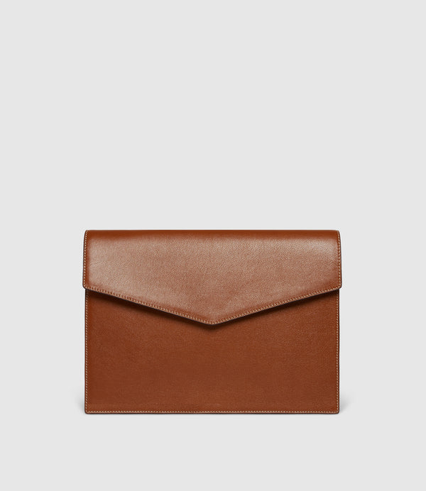 Single Document Folio Buffalo Cognac