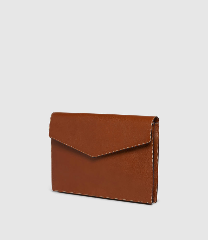 Single Document Folio Buffalo Cognac
